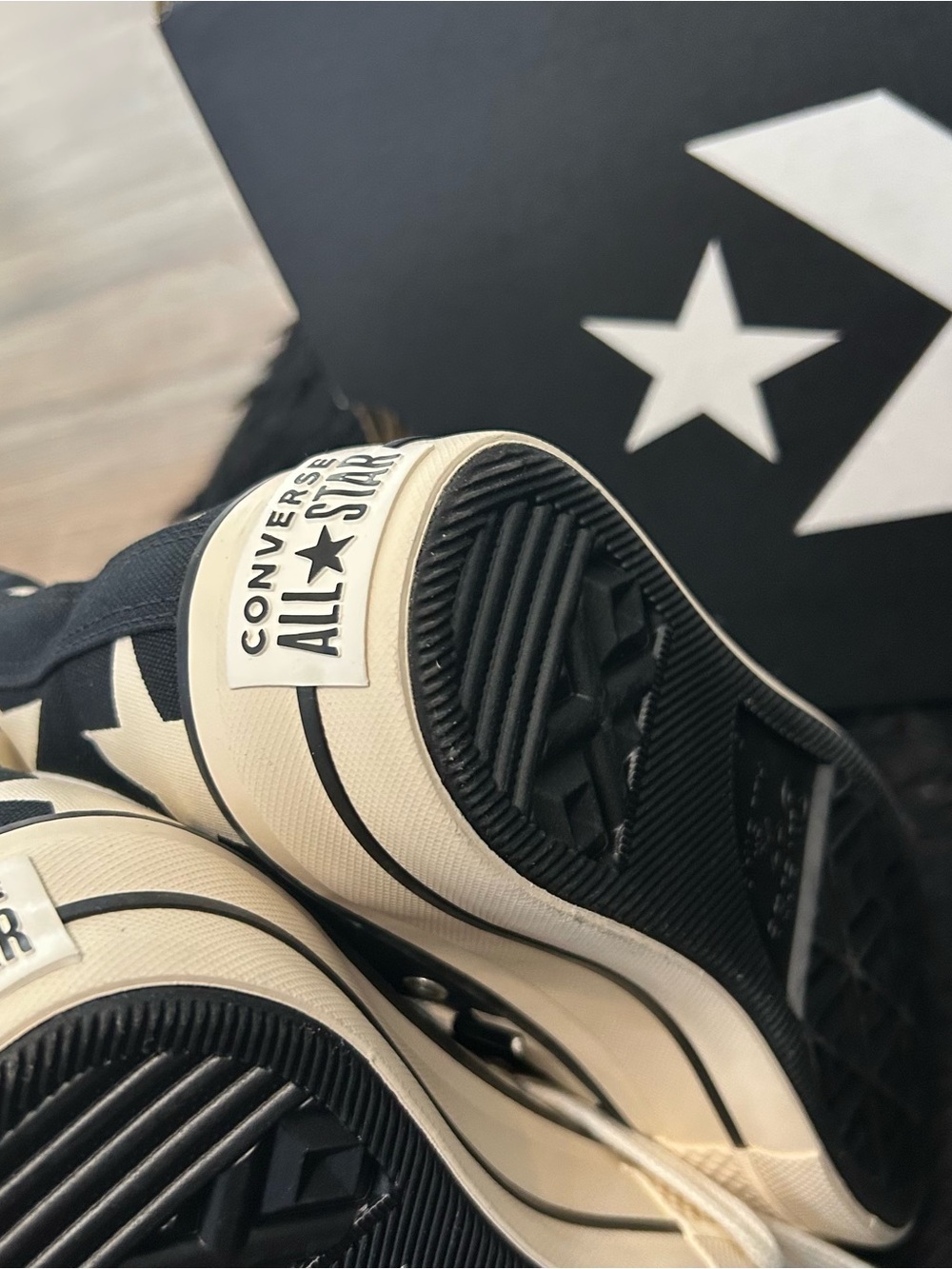 CONVERSE All Star Lift Large Stars lace up shoes sneakers women’s 7 new - Picture 6 of 10